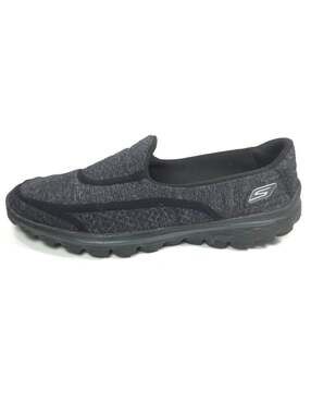 Skechers GOwalk 2 Super Sock 2 Charcoal Black Walking Shoes Sz 8